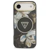 Guess IML Glitter Flowers Triangle MagSafe tok iPhone Air készülékhez fekete