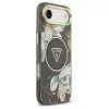 Guess IML Glitter Flowers Triangle MagSafe tok iPhone Air készülékhez fekete