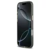 Guess IML Glitter Flowers Triangle MagSafe tok iPhone Air készülékhez fekete