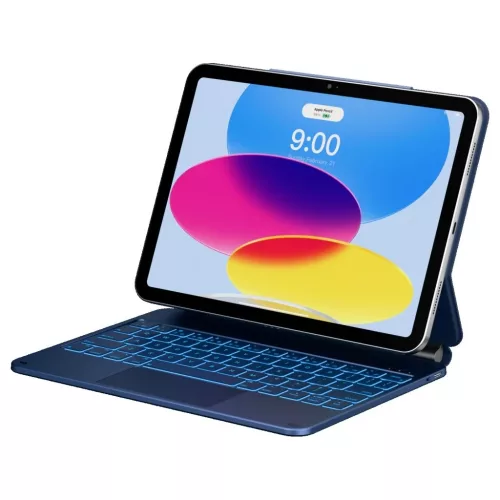 Typecase Edge billentyűzetes tok iPad 11" (A16) 2025 / iPad 10.9" 2022 készülékhez kék