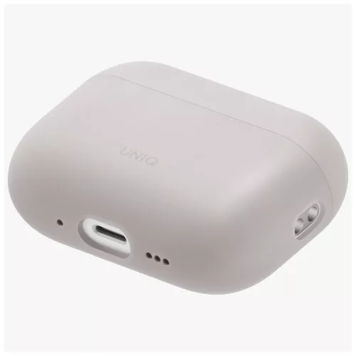 AirPods Pro 3 gen készülékhez UNIQ Lino szilikon tok bézs