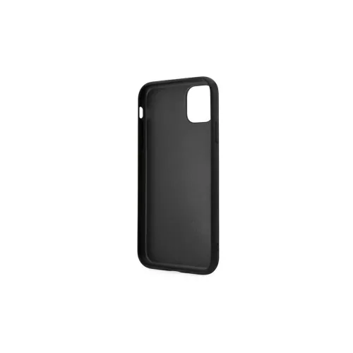 Guess GUHCN61G4GFGR iPhone 11 6,1 készülékhez kemény tok 4G Metal Gold Logo szürke