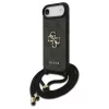 Guess 4G Big Logo Cord Stap Crossbody tok iPhone Air készülékhez fekete