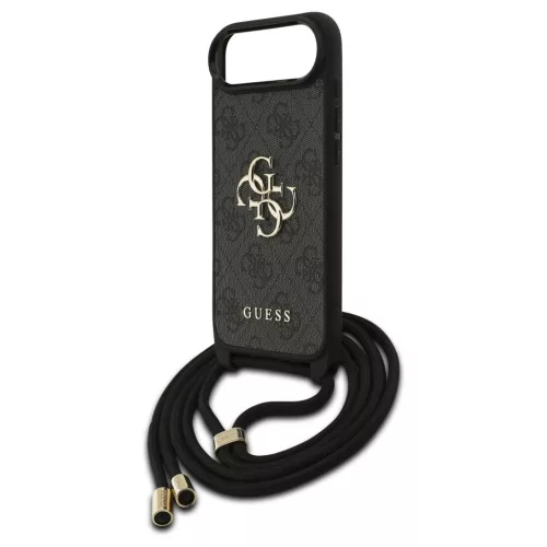 Guess 4G Big Logo Cord Stap Crossbody tok iPhone Air készülékhez fekete