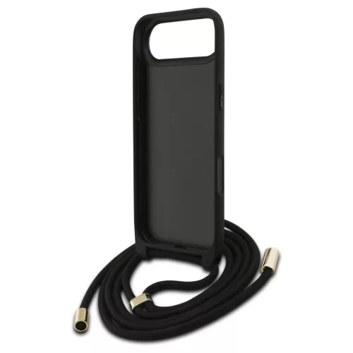 Guess 4G Big Logo Cord Stap Crossbody tok iPhone Air készülékhez fekete