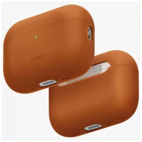   UNIQ Lino AirPods Pro 3 gen készülékhez szilikon tok, narancssárga