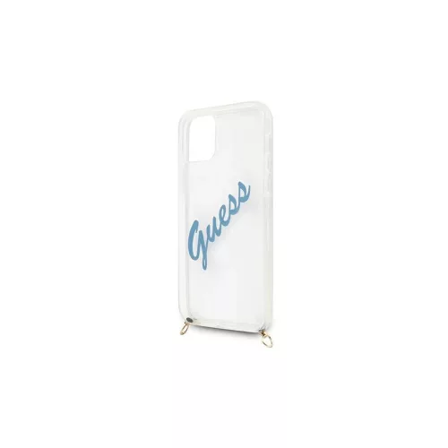Guess GUHCP12SCRTVSBL iPhone 12 mini 5,4" készülékhez kemény tok Script Vintage kék