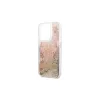 Guess GUHCP14LLFLSD iPhone 14 Pro 6,1 készülékhez keménytok Paisley Liquid Glitter arany