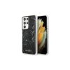 Guess GUHCS21LPCUMABK S21 Ultra G998 készülékhez merev tok Marble fekete
