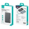 USAMS CY Series CD242 10000mAh 20W mágneses vezeték nélküli külső akkumulátor titán