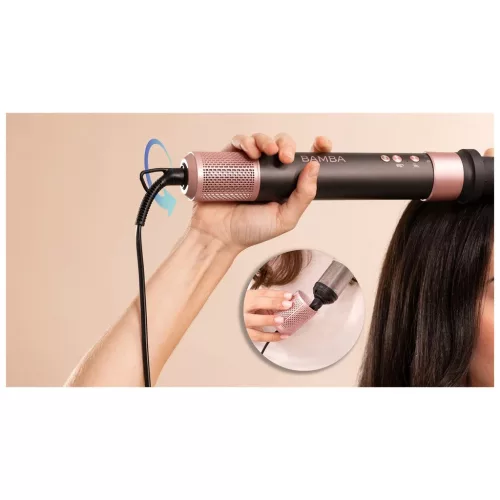 Bamba CeramicCare AirGlam Black - Hajformázó és hajszárító / 03464