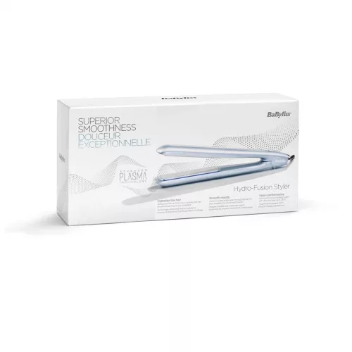 BaByliss ST573E Hydro-Fusion plazmaionos kerámialapos hajvasaló, kék