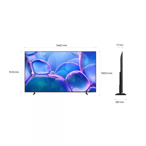 Samsung UE75U7022FKXXH 4K UHD Smart LED TV, 191 cm