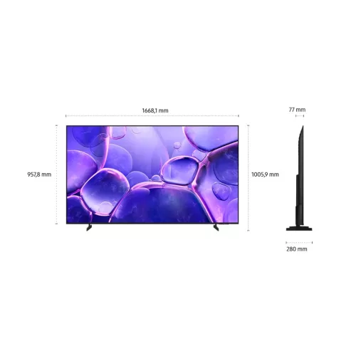 Samsung UE75U8072FUXXH 4K UHD Smart LED TV, 191 cm
