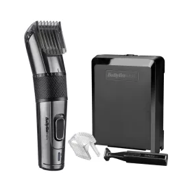   BaByliss E978E Carbon Titanium vezeték/vezeték nélküli hajvágó + trimmer, fémes-sötétszürke