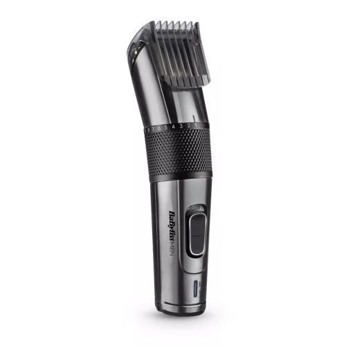 BaByliss E978E Carbon Titanium vezeték/vezeték nélküli hajvágó + trimmer, fémes-sötétszürke
