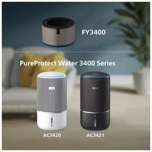 NanoProtect 3400 FY3400/30 2 az 1-ben Hepa és aktív szénszűrő