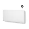 Mill Invisible Wifi intelligens fűtőpanel, 1500W, fehér, acél előlappal