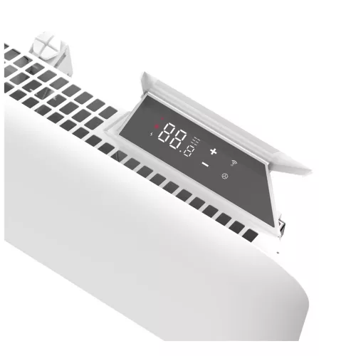 Mill Invisible Wifi intelligens fűtőpanel, 1500W, fehér, acél előlappal