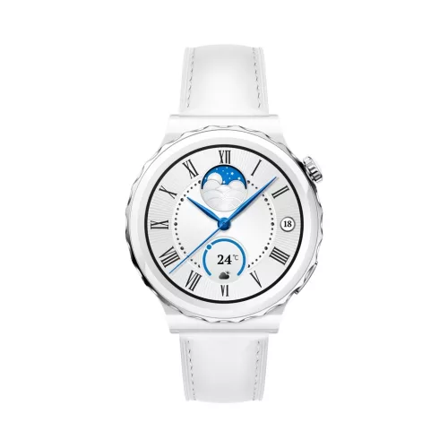 Huawei Watch GT 3 Pro, White Leather Strap 43mm