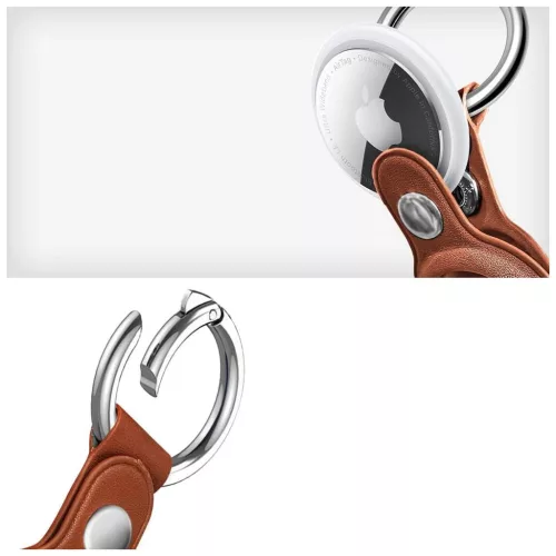 TECH-PROTECT NATURALFIT APPLE AIRTAG készülékhez tok 1 / 2 barna