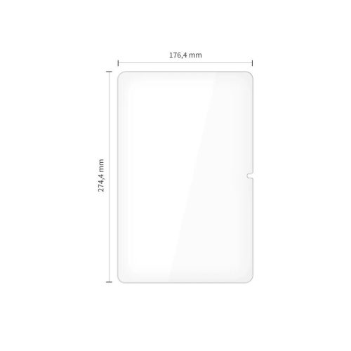 Temperált üveg kijelzővédő TECH-PROTECT GLASS FIT+ 2-PACK Lenovo Idea Tab Plus 12.1 TB-361 készülékhez átlátszó