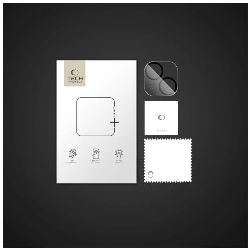 TECH-PROTECT CAM FIT+ kameravédő iPhone 14 / 14 PLUS / 15 / 15 PLUS készülékhez átlátszó