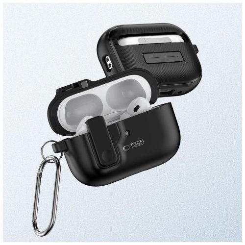 TECH-PROTECT SLIM HOOK APPLE AIRPODS PRO 1/2 készülékhez tok fekete