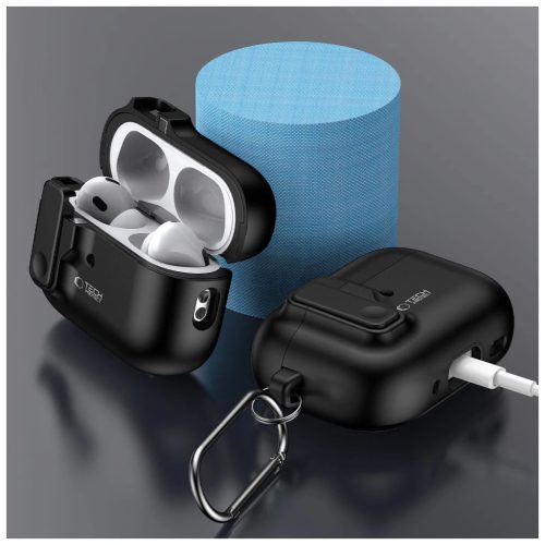 TECH-PROTECT SLIM HOOK APPLE AIRPODS PRO 1/2 készülékhez tok fekete