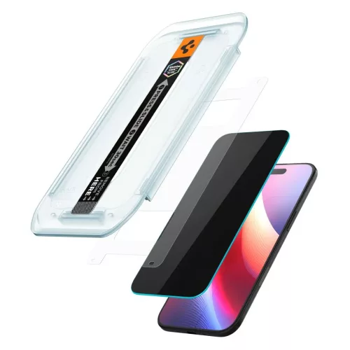 Spigen GLAS.TR “EZ FIT” 2-PACK iPhone Air készülékhez Privacy kijelzővédő