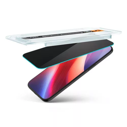 Spigen GLAS.TR “EZ FIT” 2-PACK iPhone Air készülékhez Privacy kijelzővédő