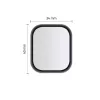 Hibrid üvegfólia HOFI HYBRID GLASS Apple Watch 4 / 5 / 6 / SE 1 / 2 / 3 (44MM) készülékhez fekete