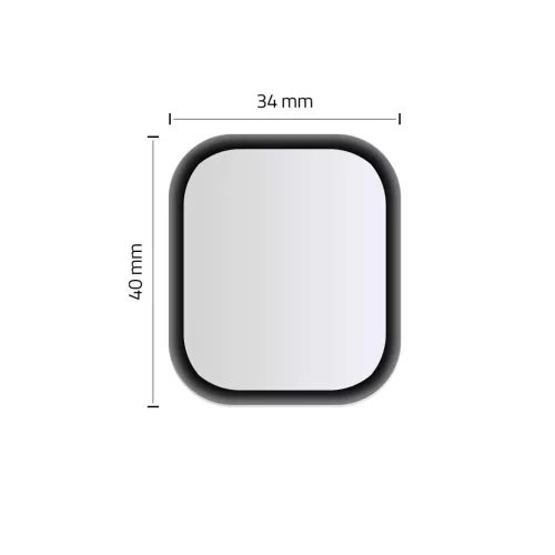 Hibrid üvegfólia HOFI HYBRID GLASS Apple Watch 4 / 5 / 6 / SE 1 / 2 / 3 (44MM) készülékhez fekete