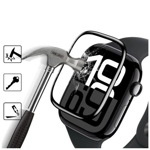 HOFI Hybrid Glass Apple Watch 4/5/6/SE 1/2/3 (40MM) készülékhez védőüveg fekete