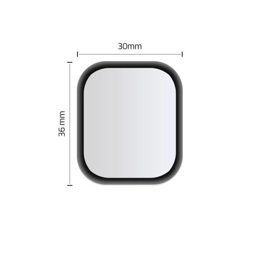 HOFI Hybrid Glass Apple Watch 4/5/6/SE 1/2/3 (40MM) készülékhez védőüveg fekete