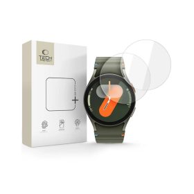   Tech-Protect Glass Fit+ 2-PACK Samsung Galaxy Watch 4 / 5 / 6 / 7 / FE (40 MM) készülékhez üvegfólia - átlátszó