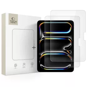  TECH-PROTECT edzett üveg FIT+ 2 db iPad Air 13” (1/2, 2024–2025) és iPad Pro 13” (7/8, 2024–2025) készülékhez átlátszó