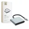 TECH-PROTECT HB08 elágazó adapter 4IN1 TYPE-C + USB2.0 + 2 x HDMI 4K 60HZ űrszürke