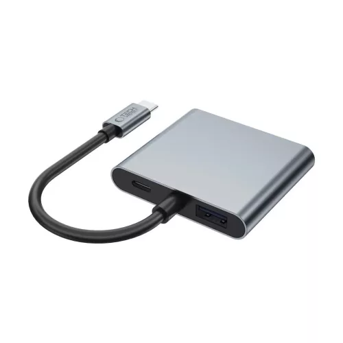 TECH-PROTECT HB08 elágazó adapter 4IN1 TYPE-C + USB2.0 + 2 x HDMI 4K 60HZ űrszürke