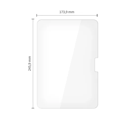 Edzett üveg kijelzővédő Tech-Protect Glass Fit+ 2 darabos iPad Pro 11” (5/6, 2024-2025) készülékhez átlátszó