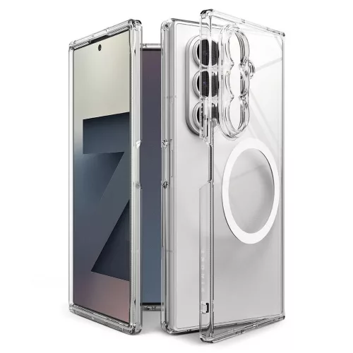 RINGKE FUSION MAGNETIC MAGSAFE GALAXY Z FOLD 7 készülékhez tok – átlátszó