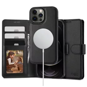   TECH-PROTECT tárca MAGSAFE iPhone 12 / 12 Pro készülékhez fekete