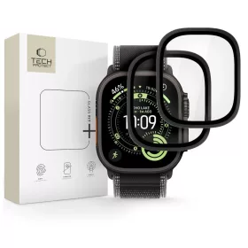   Edzett üveg TECH-PROTECT Glass Ring 2-PACK Apple Watch Ultra 1/2/3 (49 MM) készülékhez fekete