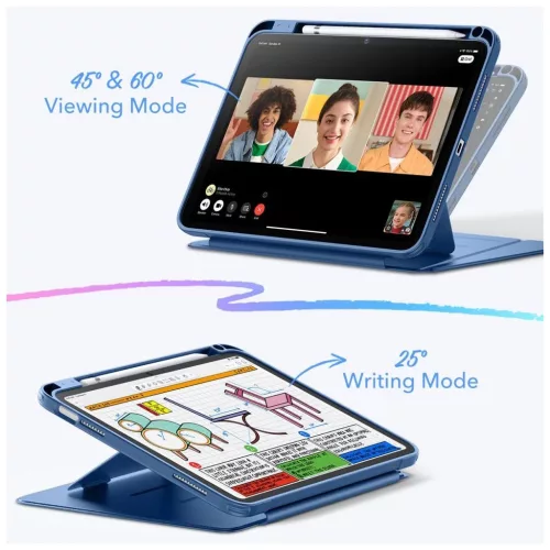 ESR FLIP HYBRID tok iPad 10.9” 10/2022, 11” 11/2025 készülékhez tengerészkék