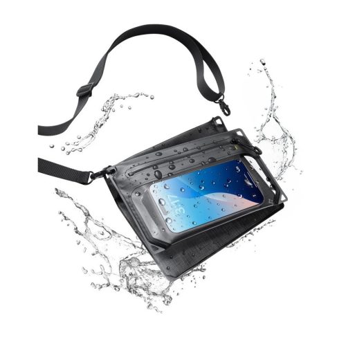 SPIGEN A640 Univerzális vízálló tok Crossbag fekete