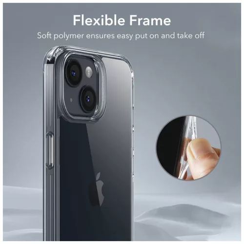 ESR ICE SHIELD iPhone 15 Plus készülékhez kijelzővédő – átlátszó