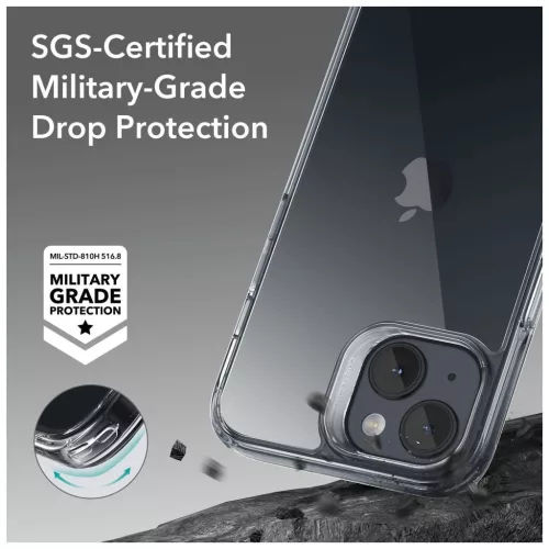 ESR ICE SHIELD iPhone 15 Plus készülékhez kijelzővédő – átlátszó