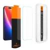 Edzett üveg kijelzővédő SPIGEN GLAS.TR "EZ FIT PRO" iPhone 16 Pro / 17 / 17 Pro készülékhez átlátszó