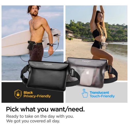 SPIGEN A620 univerzális vízálló övtáska 2-PACK fekete