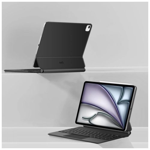 TECH-PROTECT SMARTCASE MÁGNÉSES + BILLENTYÚZET tok iPad Pro 12.9” készülékhez (4/5/6, 2020–2022) / iPad Air 13” készülékhez (1/2, 2024–2025) fekete